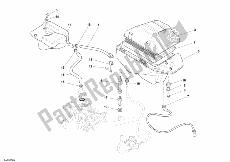 Toutes les pièces pour le Admission du Ducati Monster S4 RS USA 1000 2006